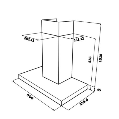 Máy hút mùi áp tường GrandX GX H90C68B 3 kich thuoc may hut mui ap tuong grandx gx h90c68b